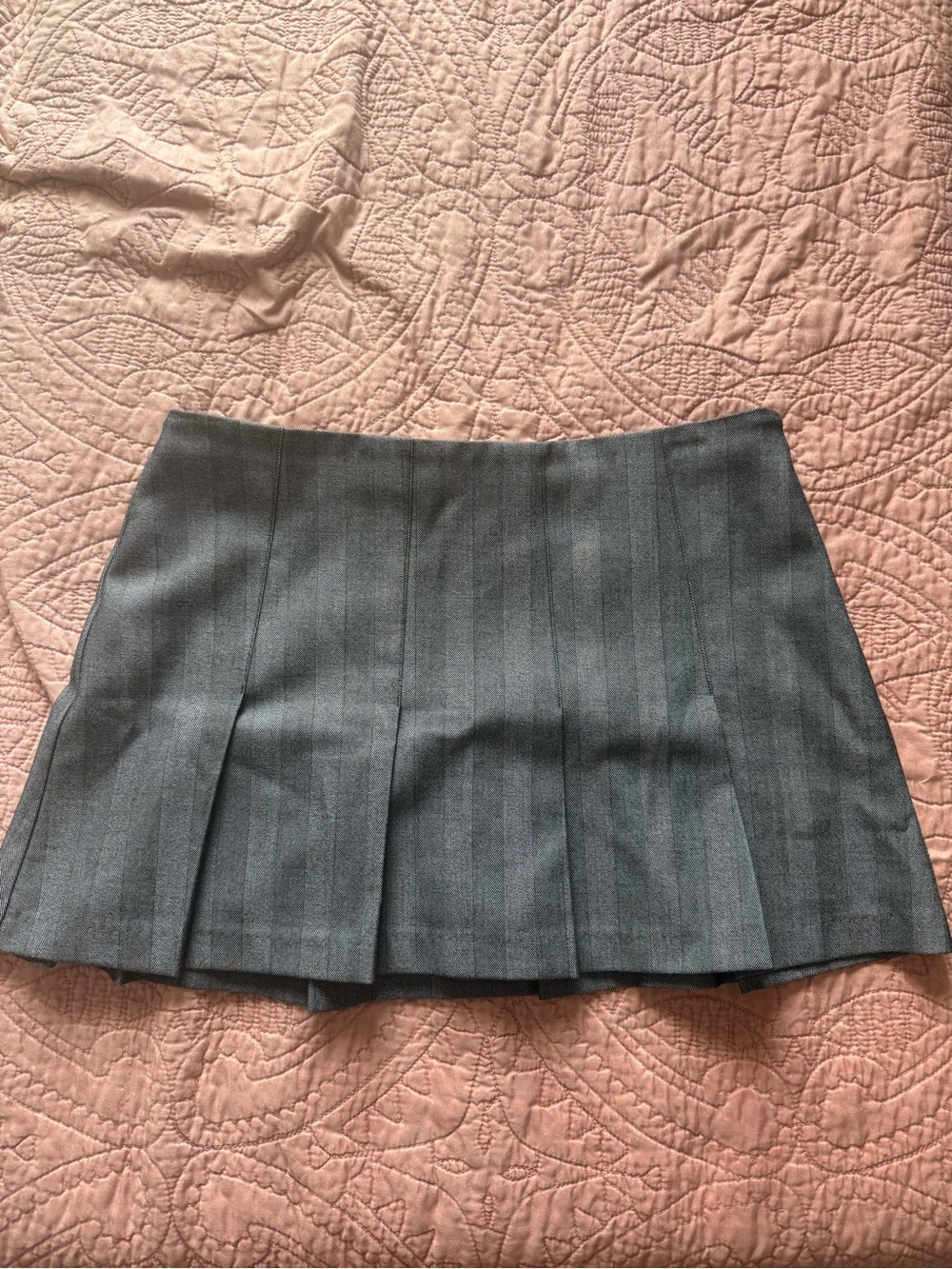 Gray Pleated Abercrombie & Fitch Skort